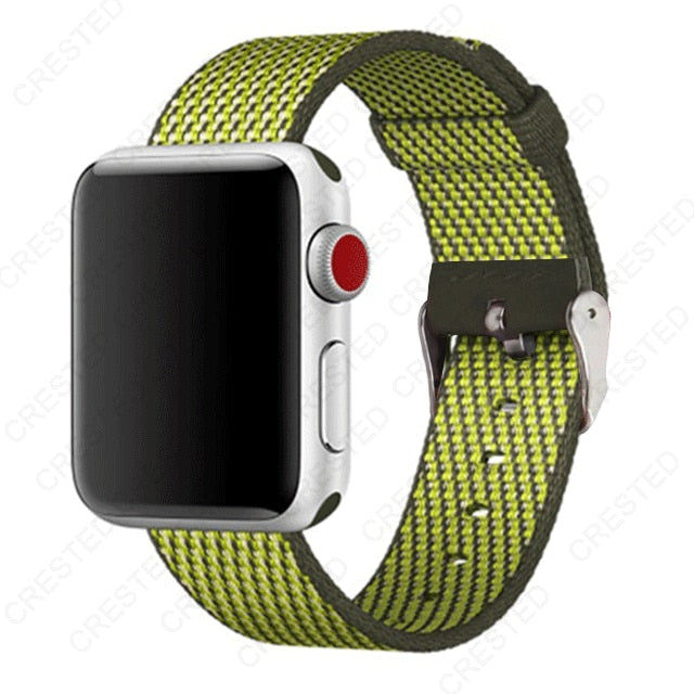 Premium Nylon Replacement Band with buckle for Apple Watch - Wristwatchstraps.co