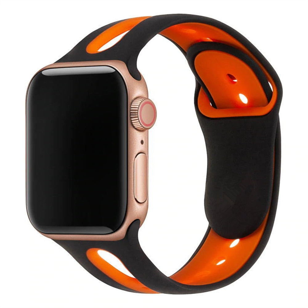 Hole Silicone Strap For Apple Watch - Wristwatchstraps.co