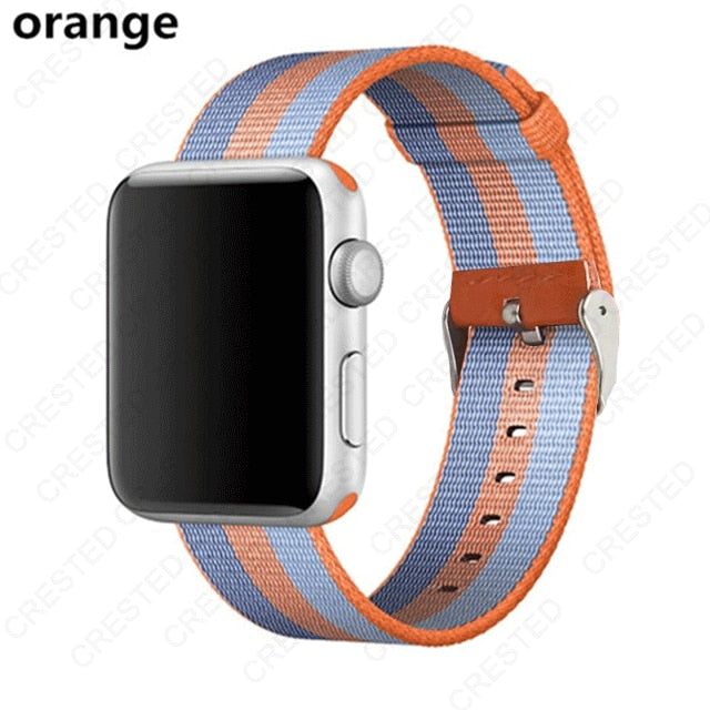 Premium Nylon Replacement Band with buckle for Apple Watch - Wristwatchstraps.co