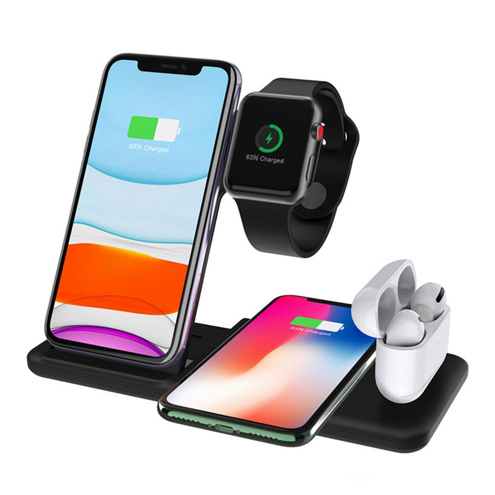 Wireless Charger Dock Station For iPhone Micro USB Type C Stand - Wristwatchstraps.co