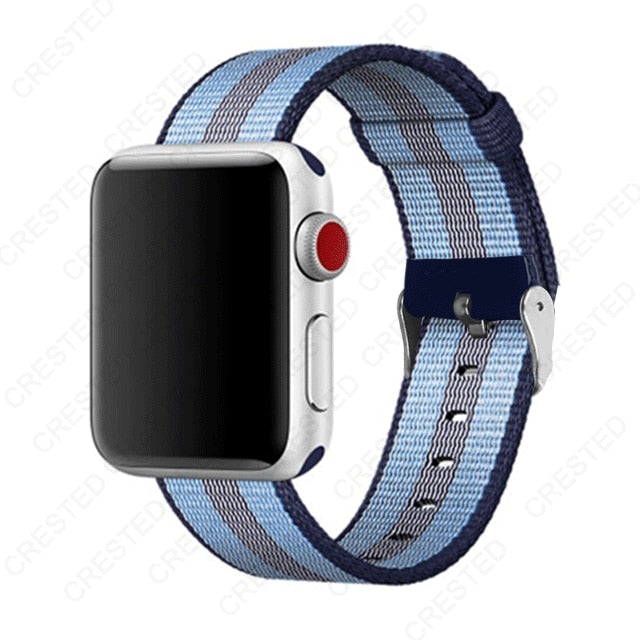 Premium Nylon Replacement Band with buckle for Apple Watch - Wristwatchstraps.co