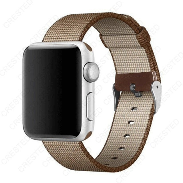 Premium Nylon Replacement Band with buckle for Apple Watch - Wristwatchstraps.co