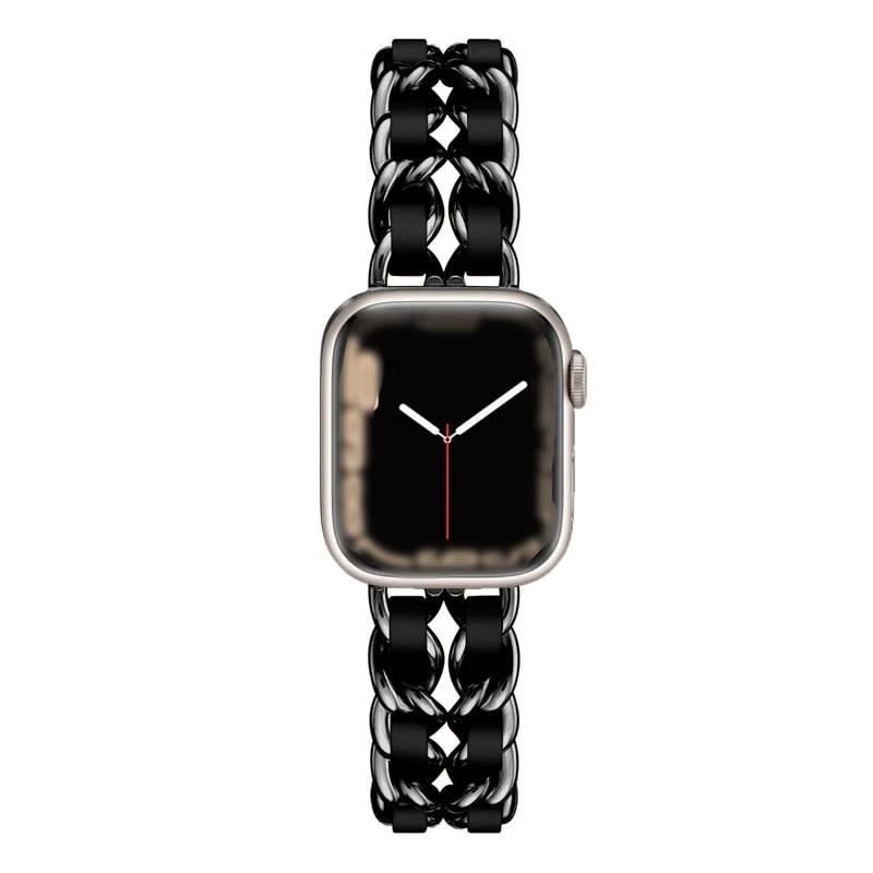 Leather jewelry strap for Apple watch women - Wristwatchstraps.co