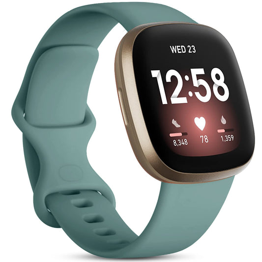 Silicone Strap for Fitbit Versa 4 3 Sense 2 - Wristwatchstraps.co
