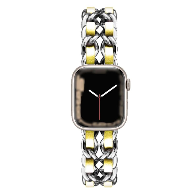 Leather jewelry strap for Apple watch women - Wristwatchstraps.co