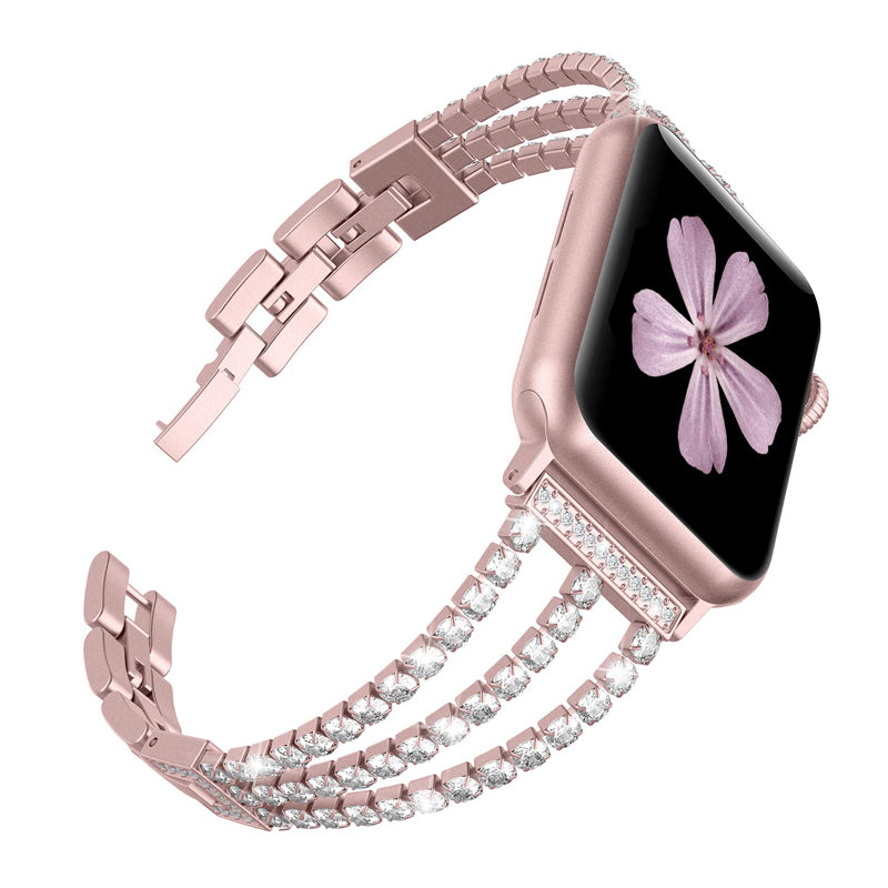 Rhinestone apple online watch