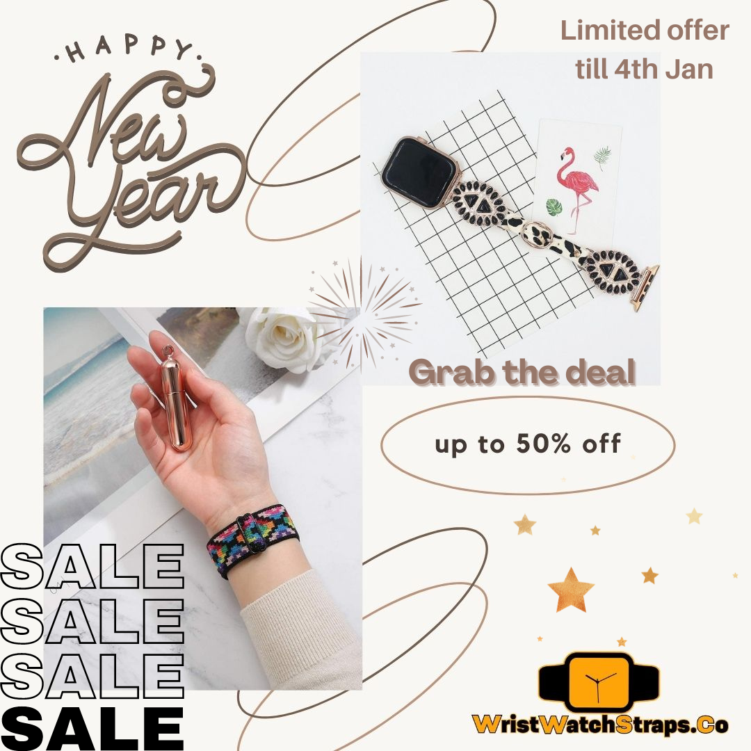 A HUGE sale! 50% off your most attractive watch straps.