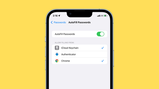 Setting up Google Chrome to Autofill passwords on iPhone
