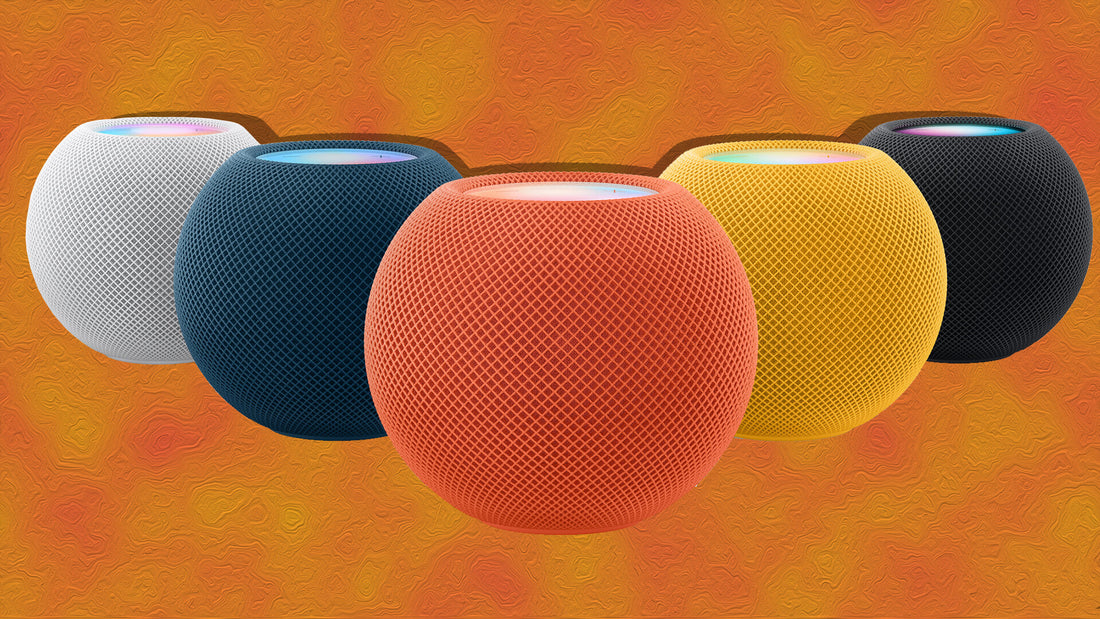 HomePod mini with Expressive colors, and bold look.