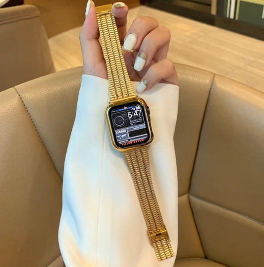 Enhance Your Style with Gold Apple Watch Bands from WristWatchStraps.co