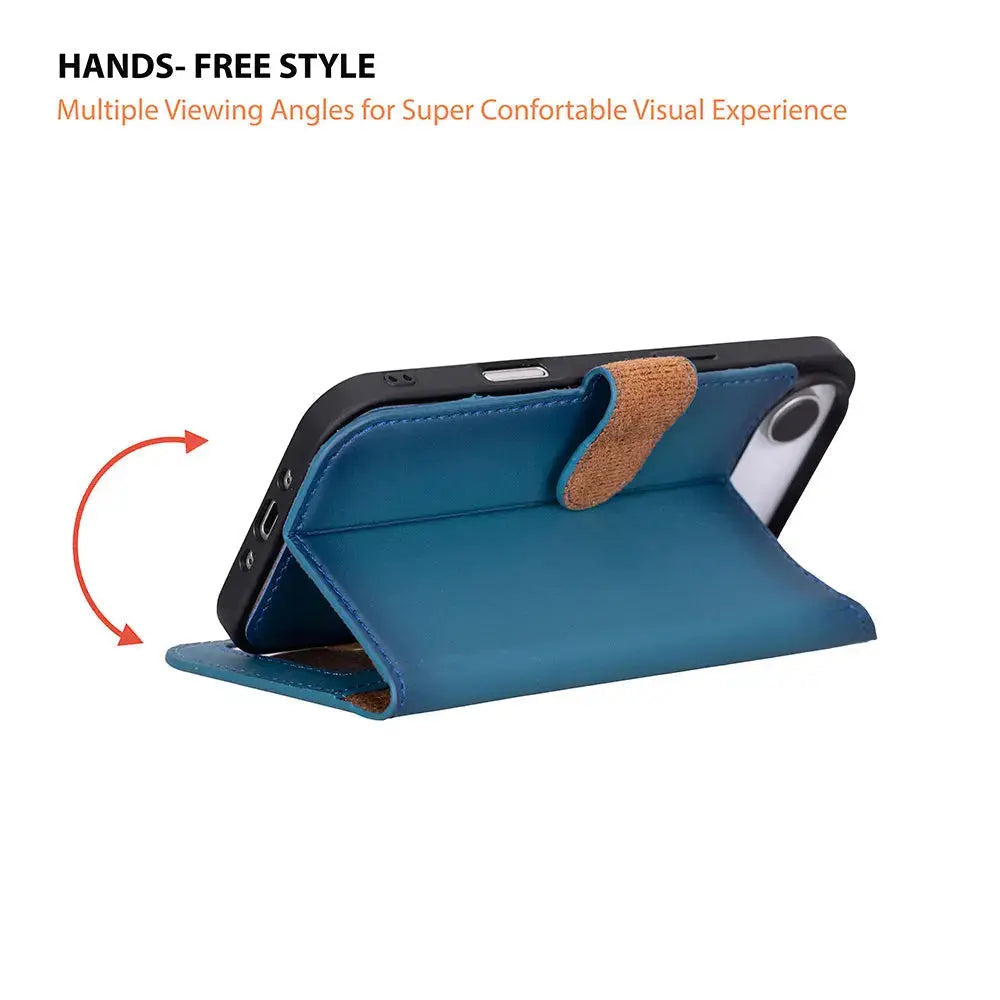 iPhone 17 Air Leather Wallet Case Detachable RFID MagSafe – Magic Series Mizuri Leather