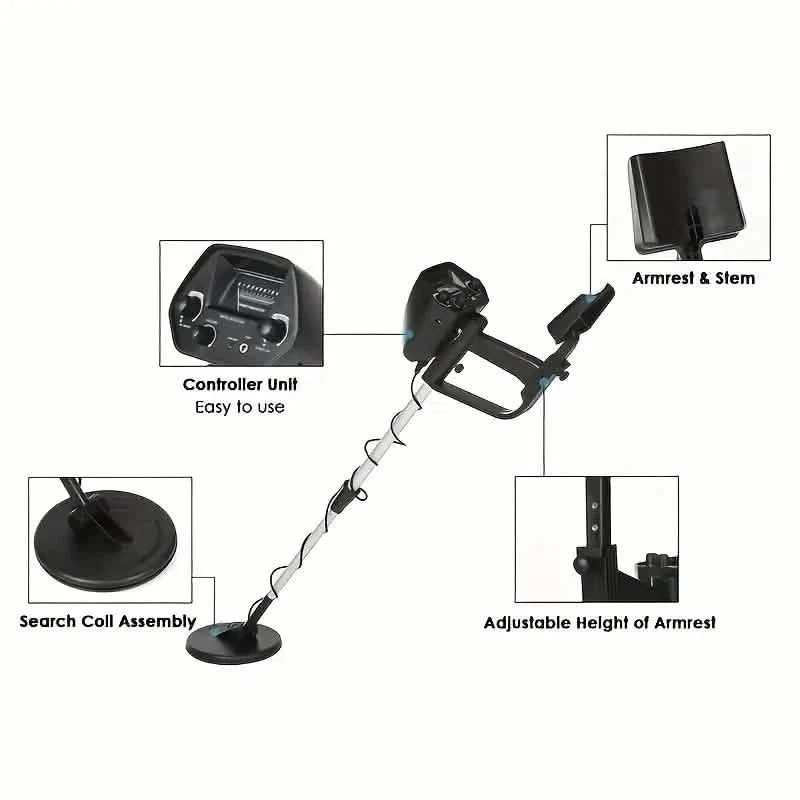 Handheld Metal Detector – High-Sensitivity Treasure Finder for Beach & Outdoors DailySale