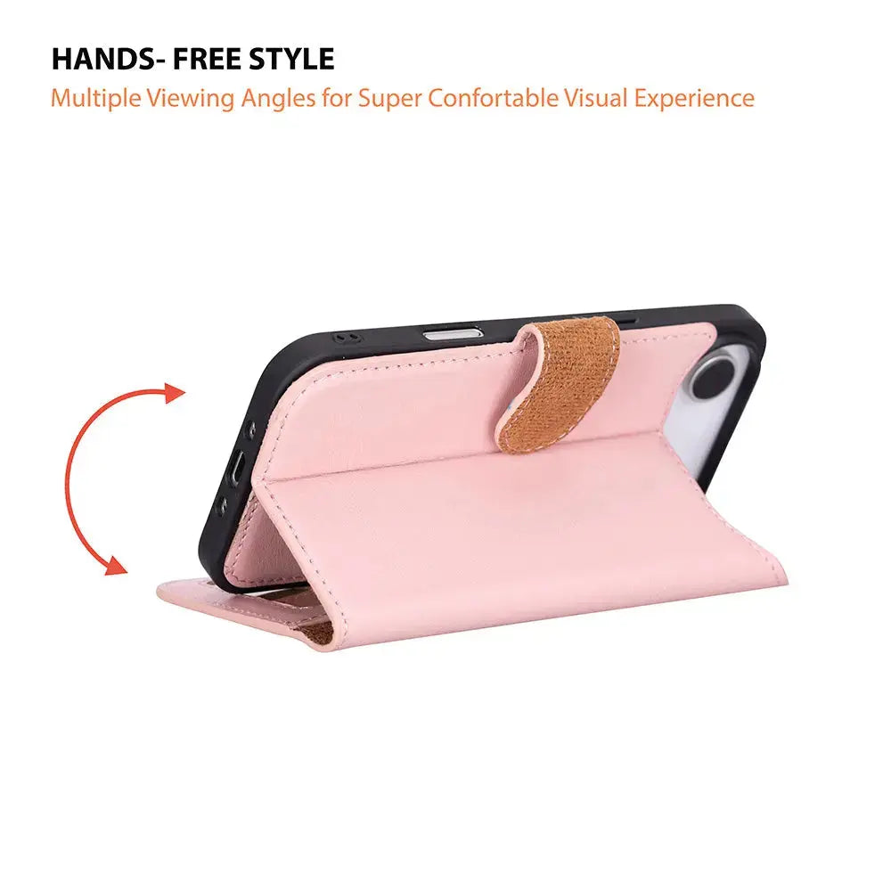 iPhone 17 Air Leather Wallet Case Detachable RFID MagSafe – Magic Series Mizuri Leather