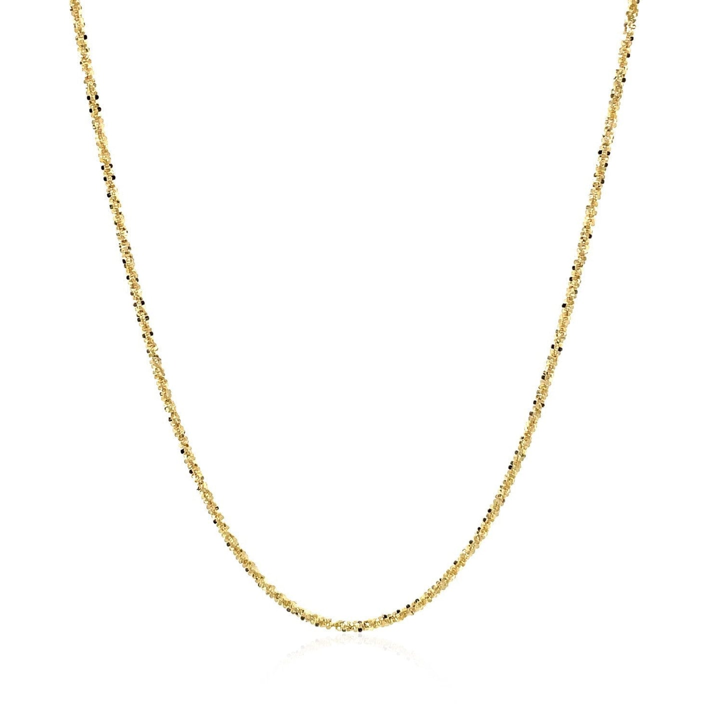 14k Yellow Gold Sparkle Chain 1.1mm Bids.com