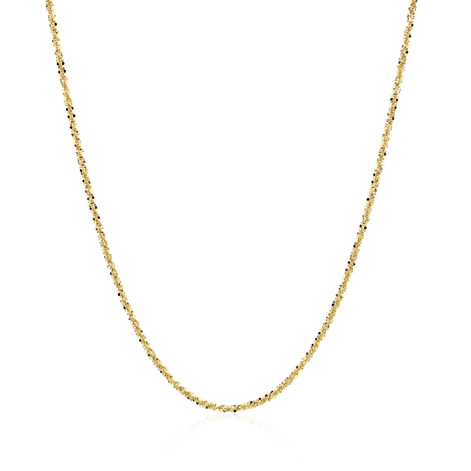 14k Yellow Gold Sparkle Chain 1.1mm Bids.com