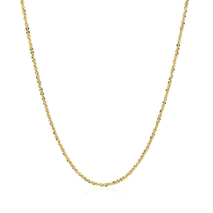 14k Yellow Gold Sparkle Chain 1.1mm Bids.com