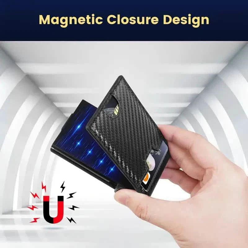 Minimalist Carbon Fiber Wallet for Men – Slim Bifold with Money Clip & RFID Protection DailySale