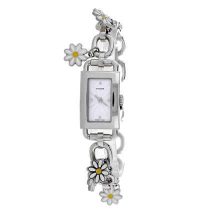 Coach Women's Silver Stainless Steel White Dial Bids.com