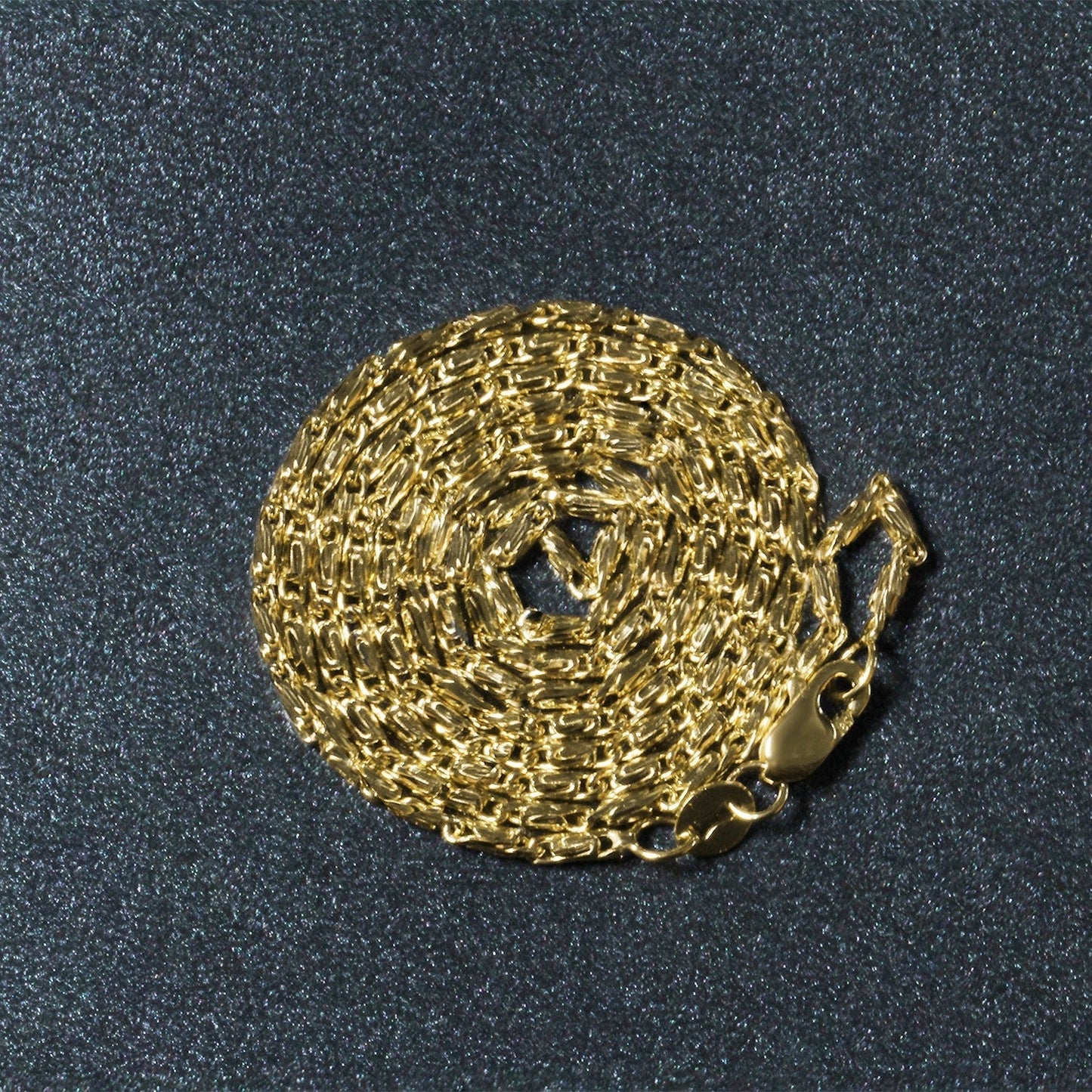 Diamond Cut Fancy Links Pendant Chain in 14k Yellow Gold (1.5mm) Bids.com