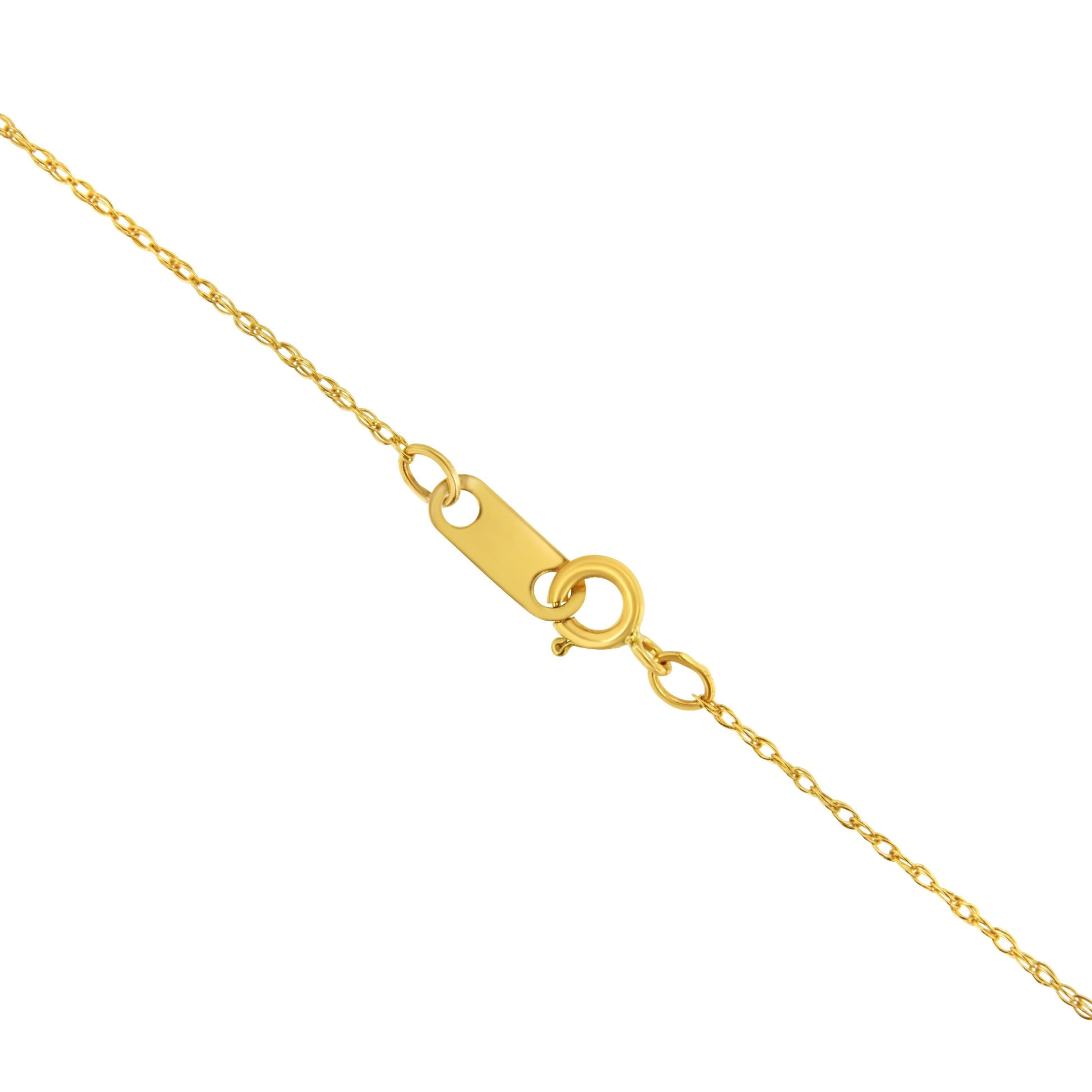Solid 10K Yellow Gold 0.5mm Slim and Dainty Unisex 18" Rope Chain Necklace Bids.com