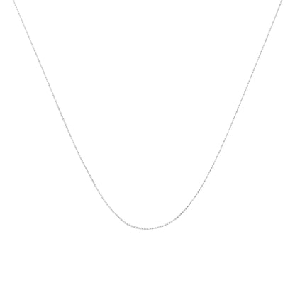Solid 10K Yellow Gold 0.5mm Slim and Dainty Unisex 18" Rope Chain Necklace Bids.com