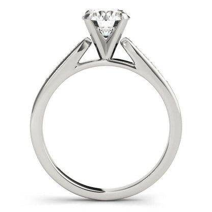 14k White Gold Single Row Diamond Engagement Ring (1 cttw) Bids.com