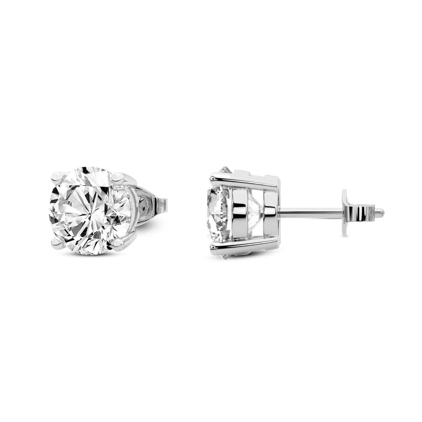 0.25 Ct T.W. Natural Diamond Studs in 14k White or Yellow Gold DailySale