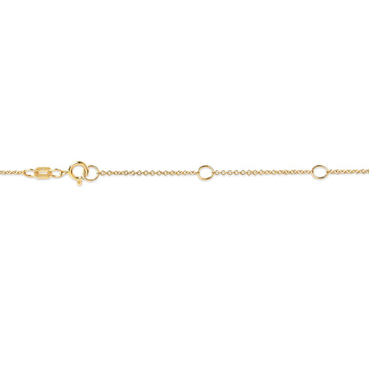 10K Yellow Gold 1/3 Carat Round Brilliant-Cut Diamond Modern Bezel-Set Solitaire 16"-18" Pendant Necklace (H-I Color, SI2-I1 Clarity) Bids.com