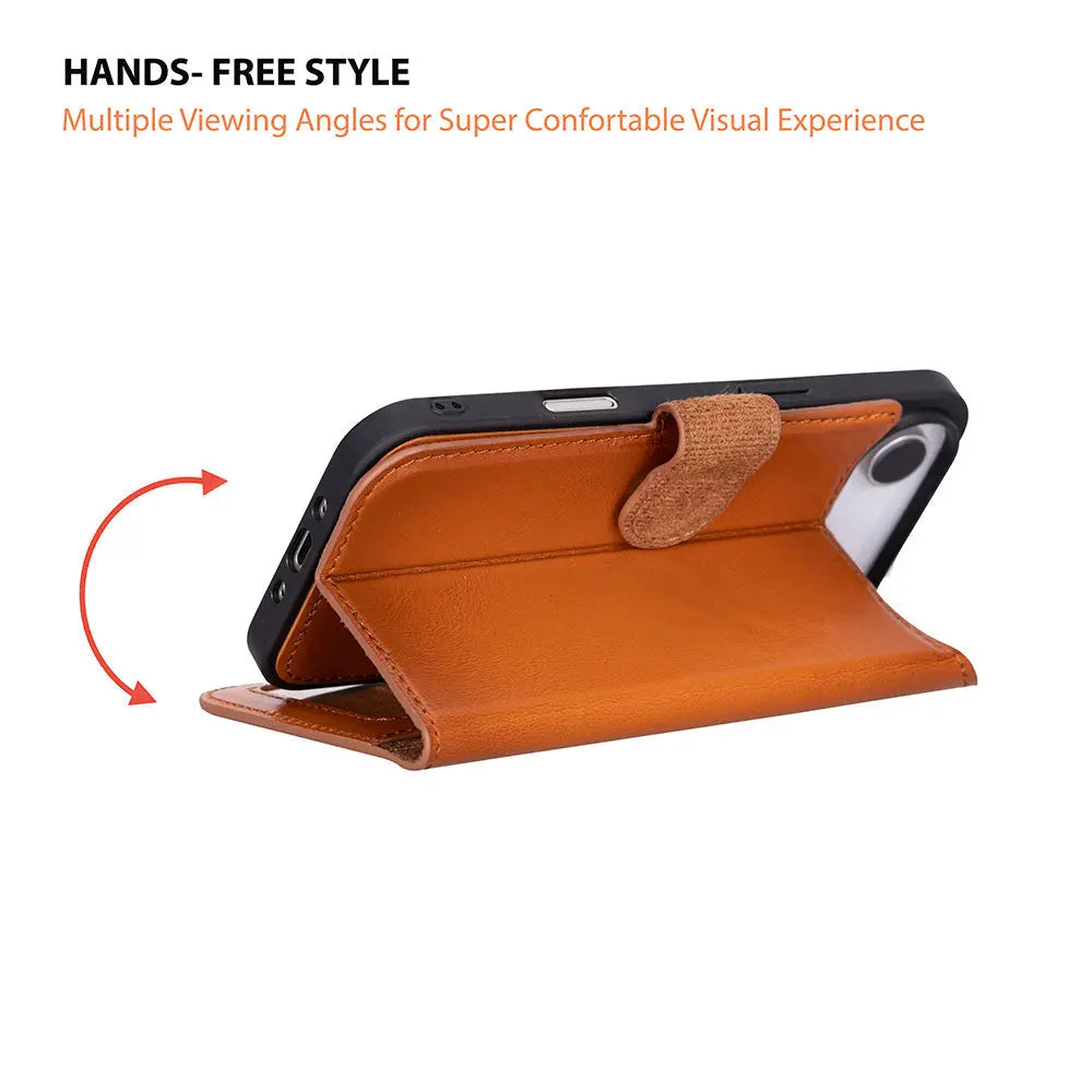 iPhone 17 Air Leather Wallet Case Detachable RFID MagSafe – Magic Series Mizuri Leather