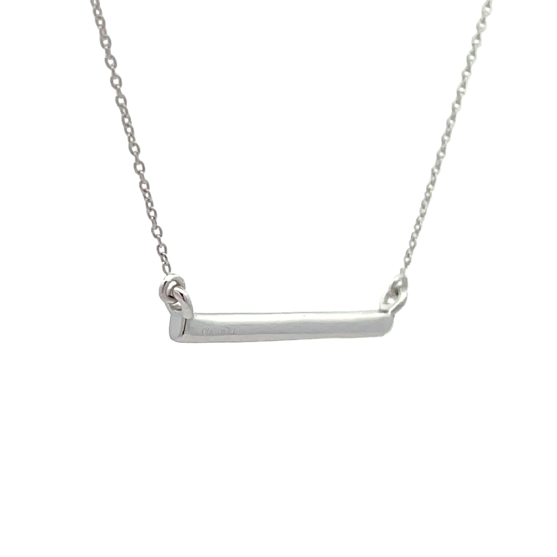 Natural .05ct Diamond Fashion Pendants 14KT White Gold Bids.com