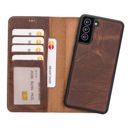 Samsung Galaxy S21 Plus Leather Wallet Case Detachable RFID – Liluri Mizuri Leather