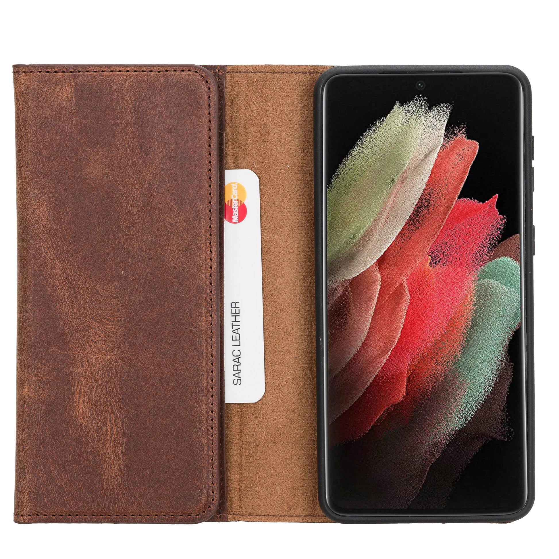 Samsung Galaxy S21 Plus Leather Wallet Case Detachable RFID – Santa Mizuri Leather