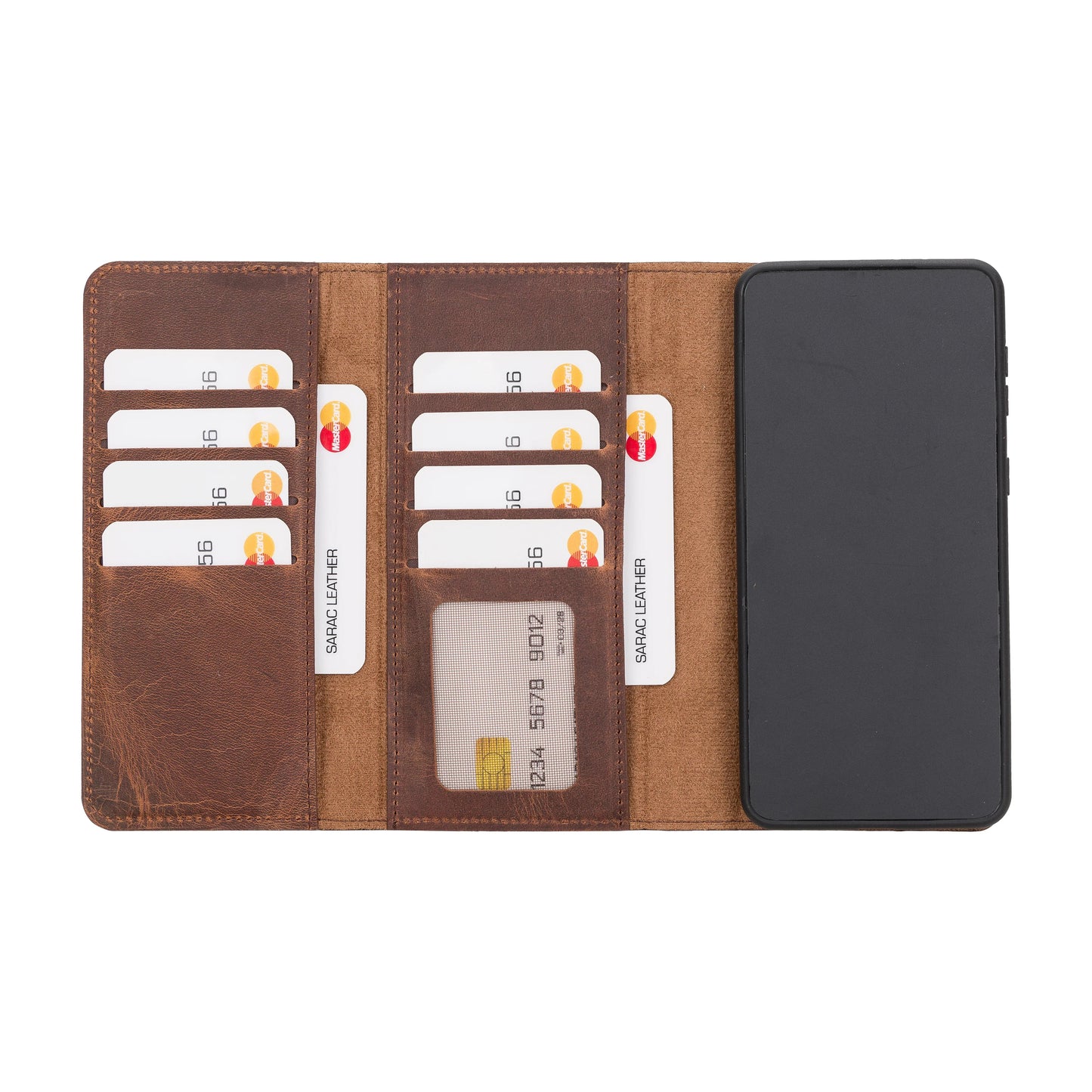 Samsung Galaxy S21 Plus Leather Wallet Case Detachable RFID – Santa Mizuri Leather