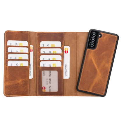Samsung Galaxy S21 Plus Leather Wallet Case Detachable RFID – Santa Mizuri Leather