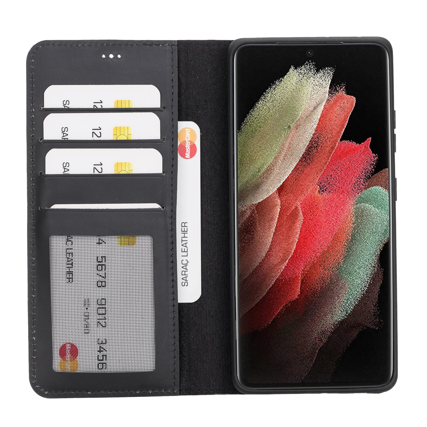 Samsung Galaxy S21 Ultra Leather Wallet Case Detachable RFID – Liluri Mizuri Leather
