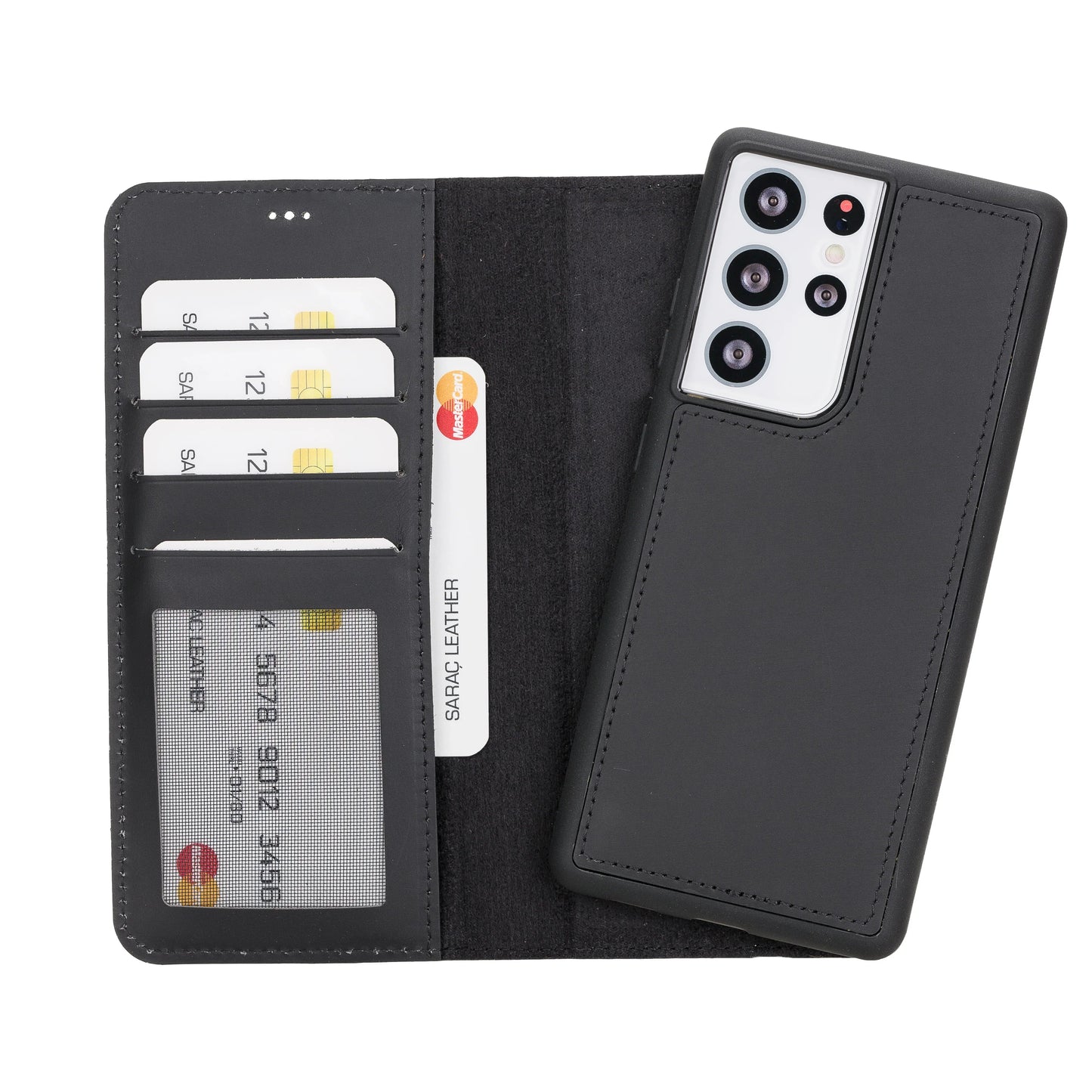 Samsung Galaxy S21 Ultra Leather Wallet Case Detachable RFID – Liluri Mizuri Leather