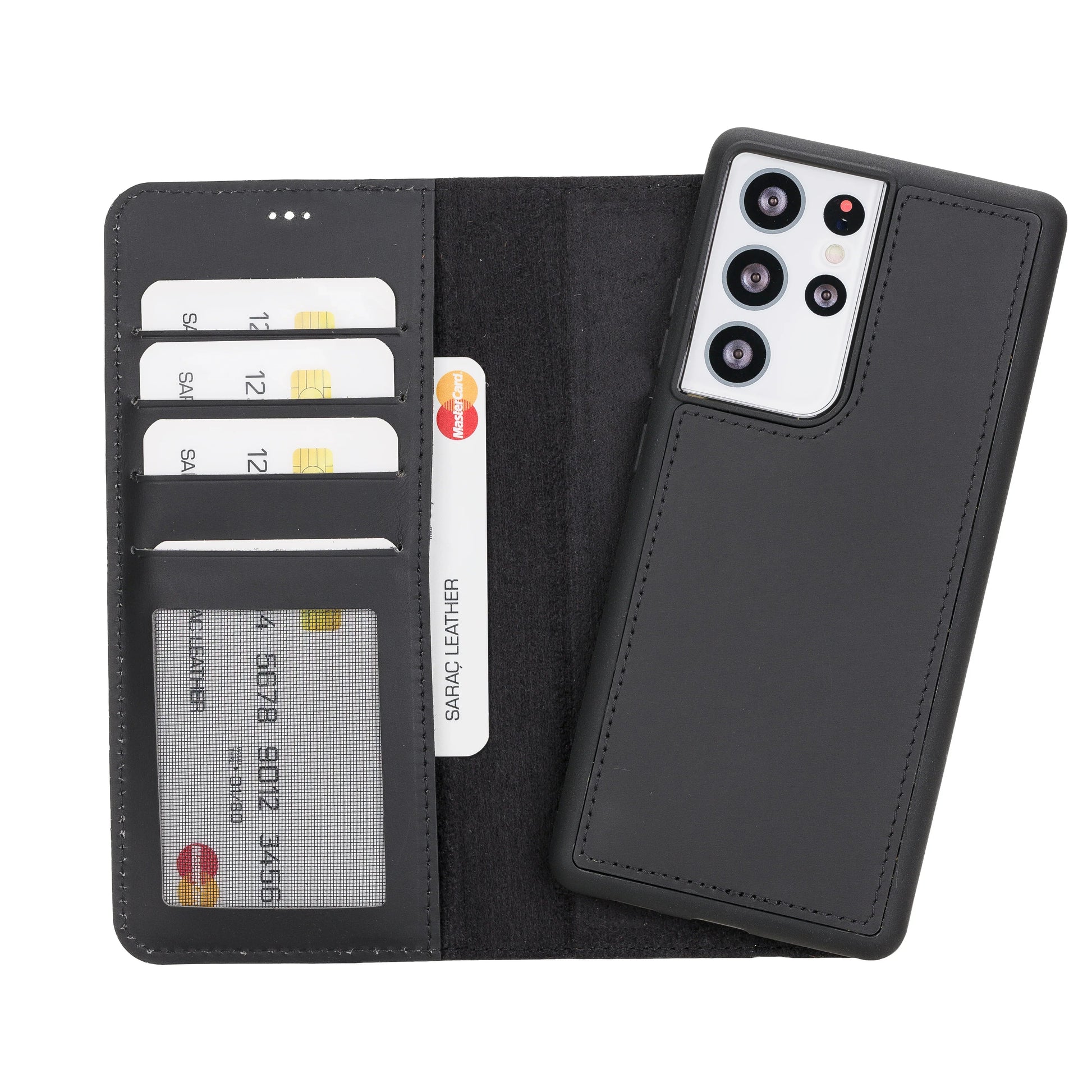 Samsung Galaxy S21 Ultra Leather Wallet Case Detachable RFID – Liluri Mizuri Leather