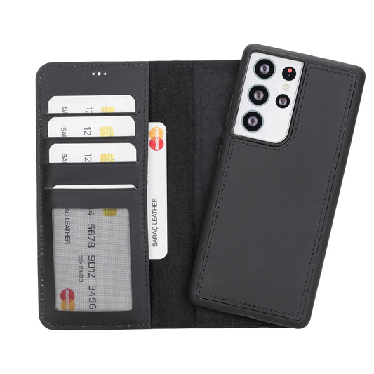 Samsung Galaxy S21 Ultra Leather Wallet Case Detachable RFID – Liluri Mizuri Leather