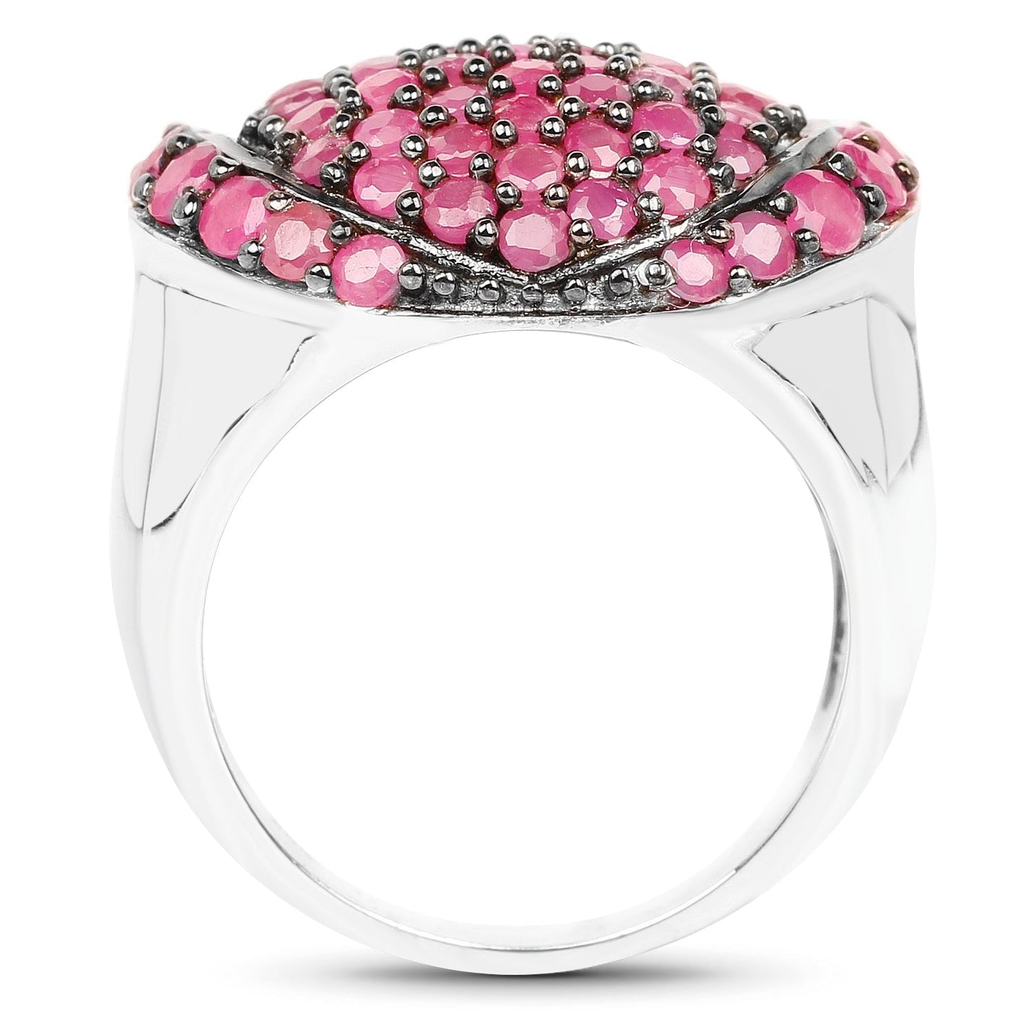 3.35 Carat Genuine Ruby .925 Sterling Silver Ring Bids.com