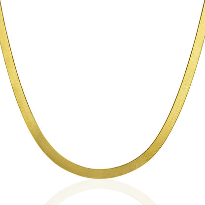 5.0mm 14k Yellow Gold Super Flex Herringbone Chain Bids.com
