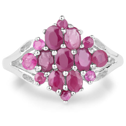 2.10 Carat Genuine Ruby .925 Sterling Silver Ring Bids.com