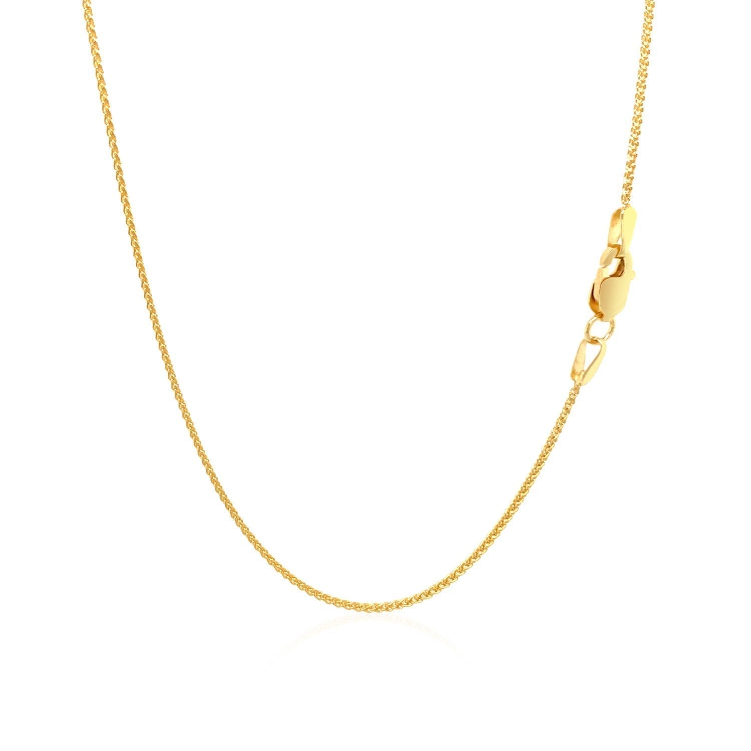 10k Yellow Gold Wheat Chain 1.0mm Bids.com