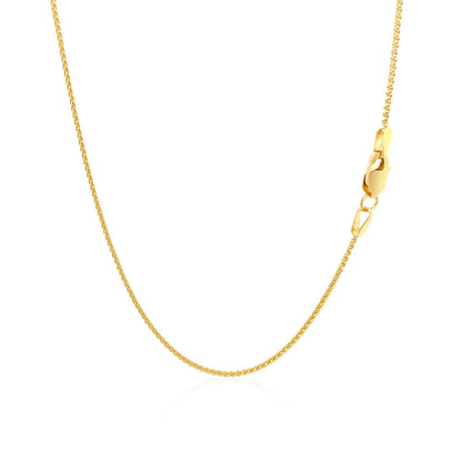 10k Yellow Gold Wheat Chain 1.0mm Bids.com