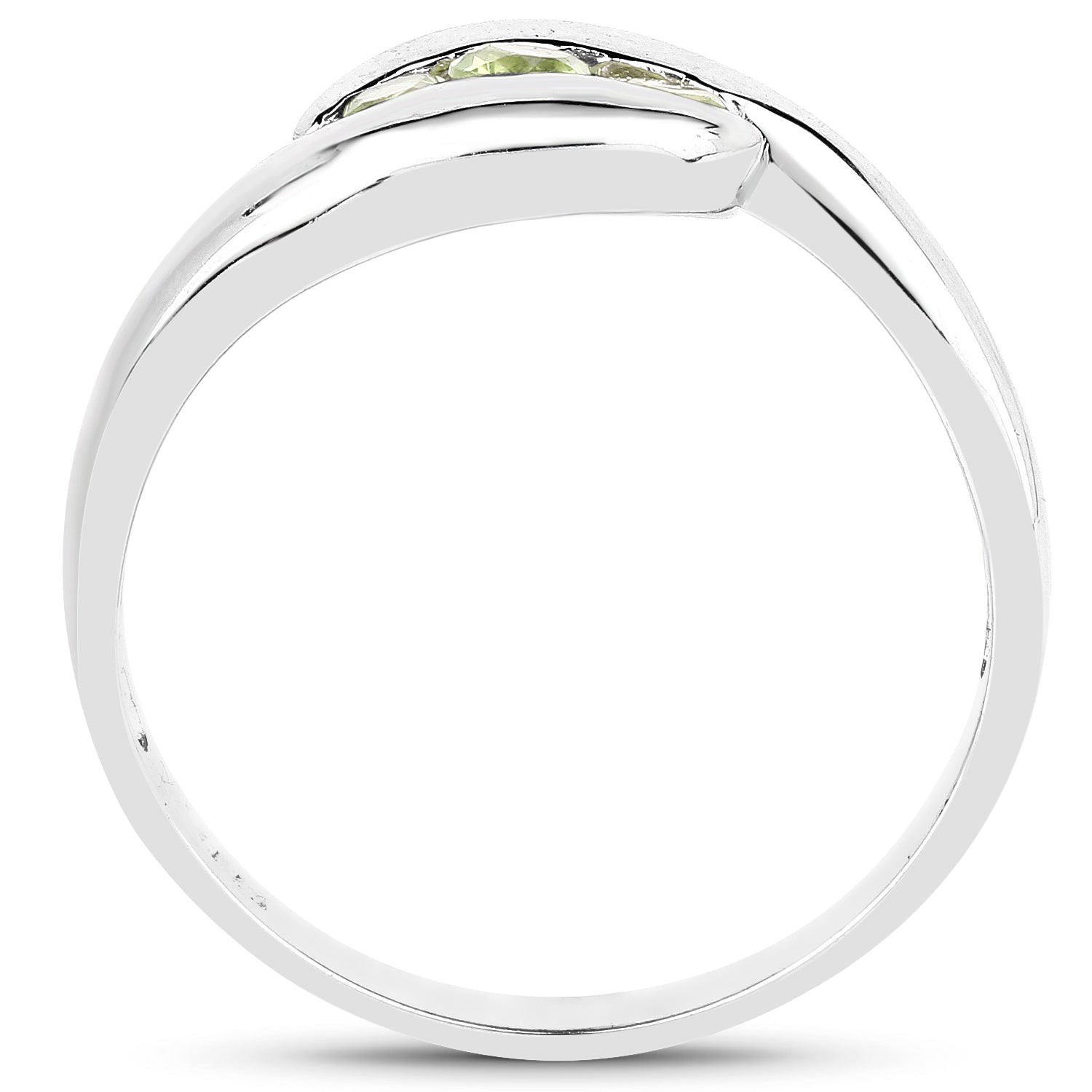 0.56 Carat Genuine Peridot .925 Sterling Silver Ring Bids.com