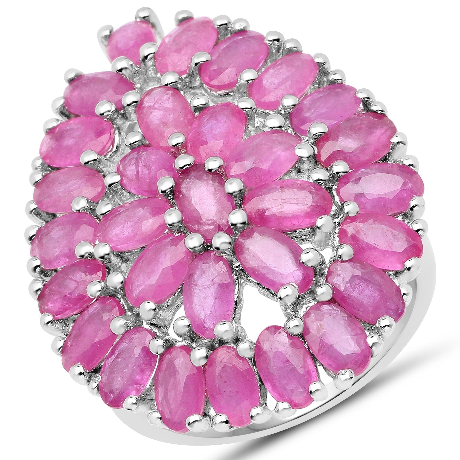8.10 Carat Genuine Ruby .925 Sterling Silver Ring Bids.com