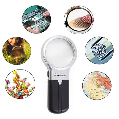 Foldable HD Multi-Power Magnifying Glass (Handheld & Desktop) DailySale