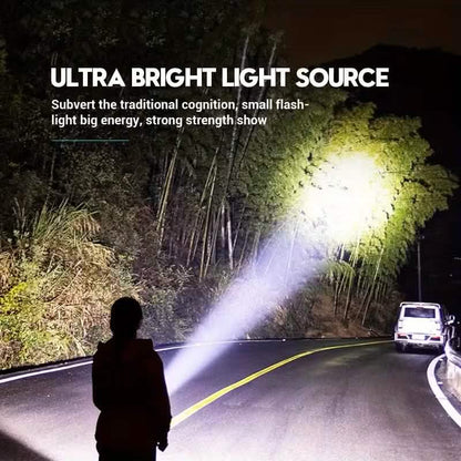 2-Pack: USB Rechargeable Mini LED Tactical Flashlight DailySale