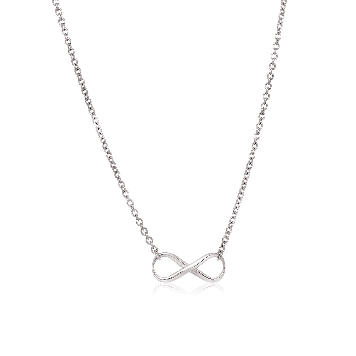 Sterling Silver Infinity Symbol Necklace Bids.com