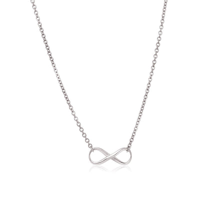 Sterling Silver Infinity Symbol Necklace Bids.com