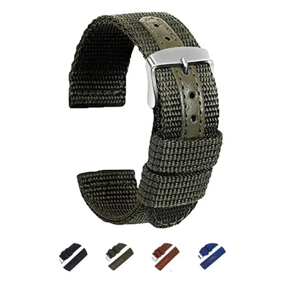 Suunto Race, Vertical & 9 Peak Textured Nylon Band with Center Panel BandsCo Straps